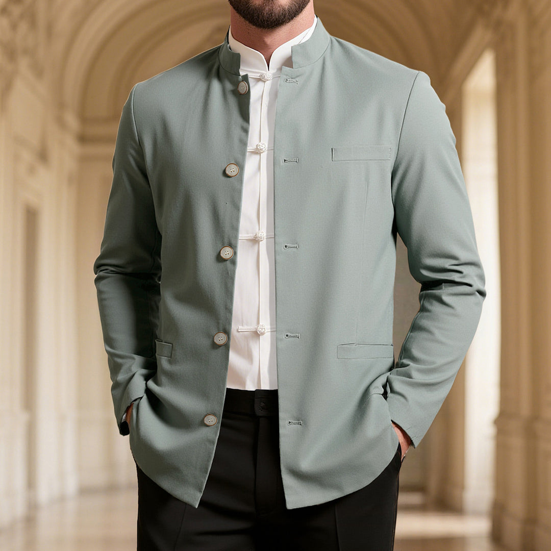 Herren modischer Stehkragenblazer EB