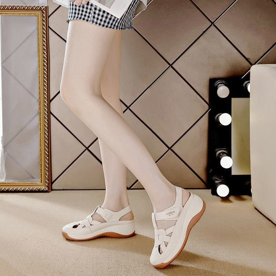 Damen Komfortable Sandalen mit verstellbarem Riemendesign und ergonomischer Sohle EB