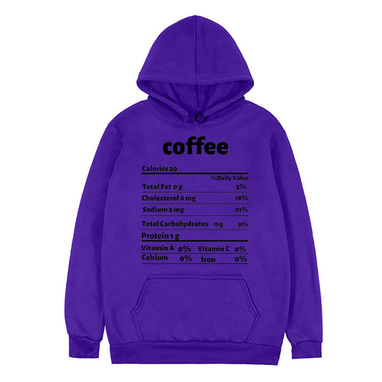 Damen Kapuzenpullover mit kreativem Nährwertdesign EB