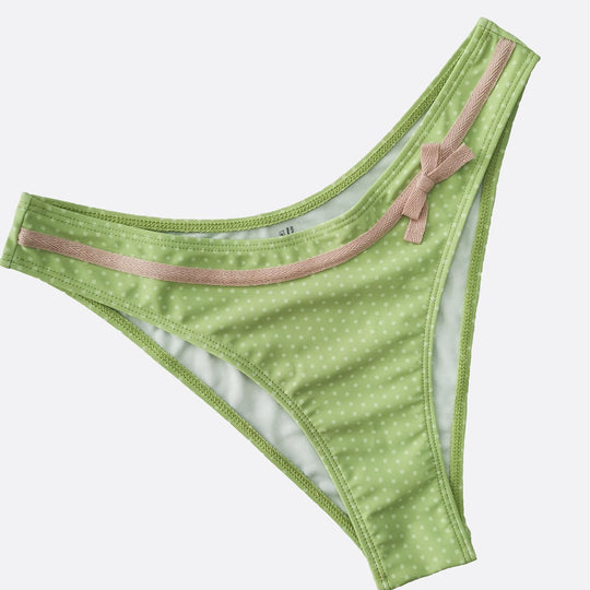 Damen gepunkteter Bikini mit verspieltem Design EB