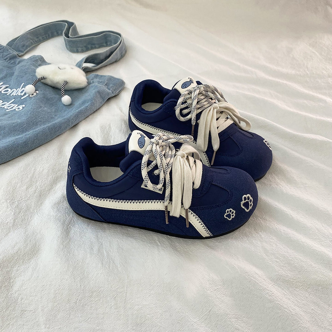 Damen Sportliche Sneakers mit verspieltem Tierdesign und flexiblem Obermaterial EB