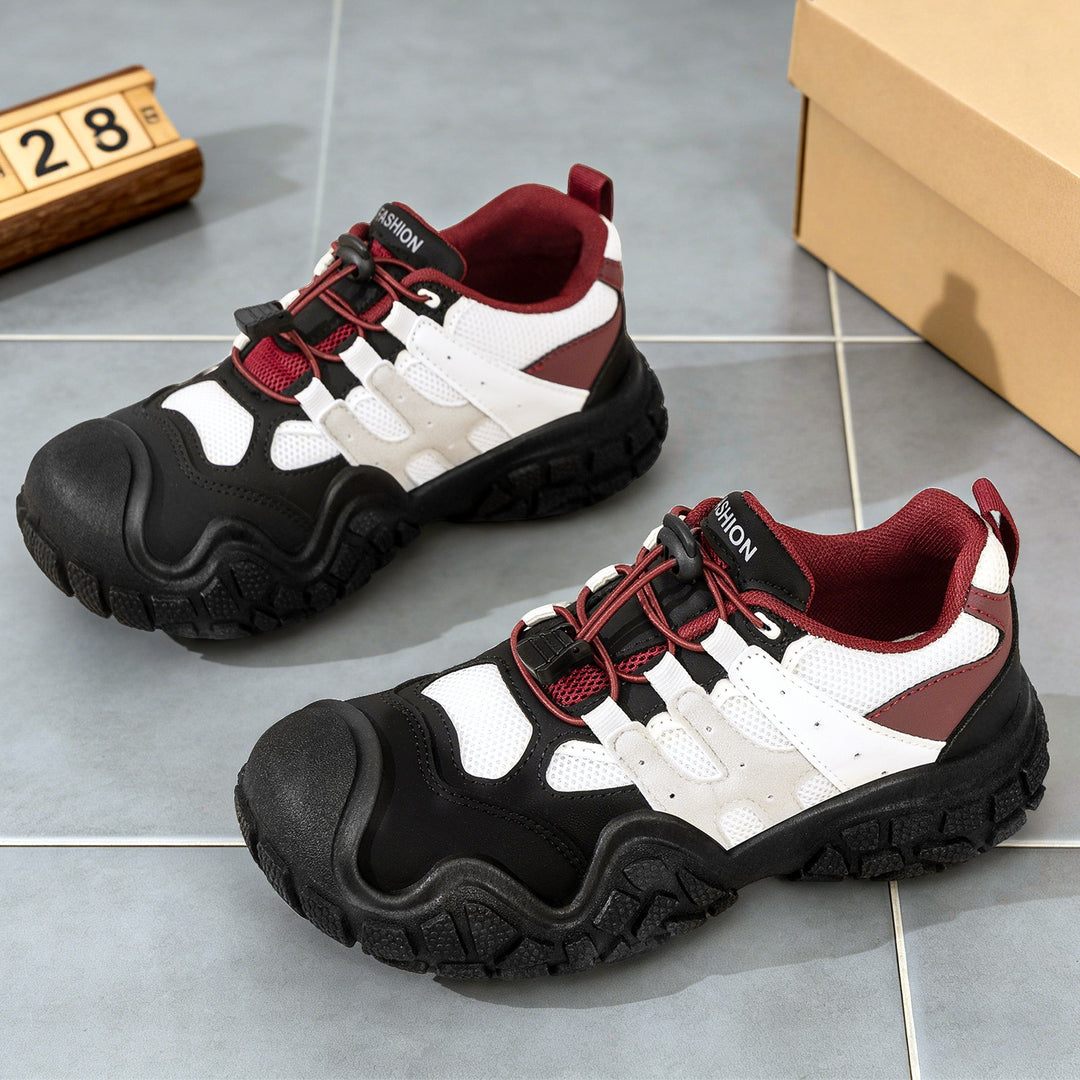 Unisex nan robuster Outdoor-Chunky-Sneaker mit verstärkter Zehenkappe, Schnellzug-Schnürung und griffiger Profilsohle EB