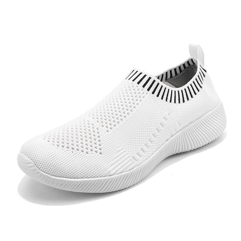 Damen Bequeme Slip-On Sneakers mit atmungsaktivem Obermaterial EB