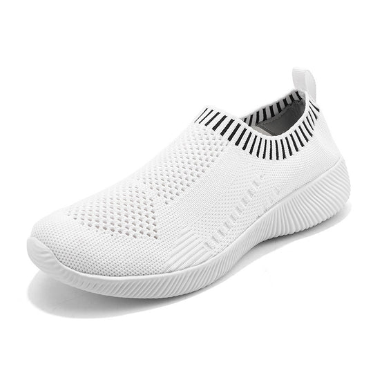 Damen Bequeme Slip-On Sneakers mit atmungsaktivem Obermaterial EB