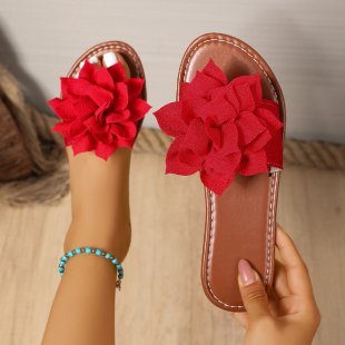 Damen Komfortable Sandalen mit floralem Dekor EB
