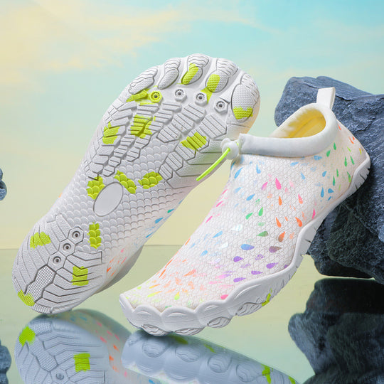 Damen Flexible Aqua-Schuhe mit rutschfester Sohle und atmungsaktiver Struktur EB