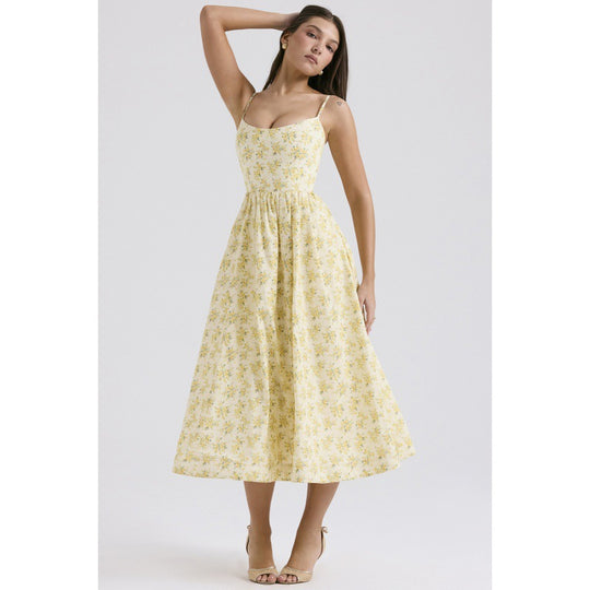 Damen Maxi-Kleid mit floralem Design EB