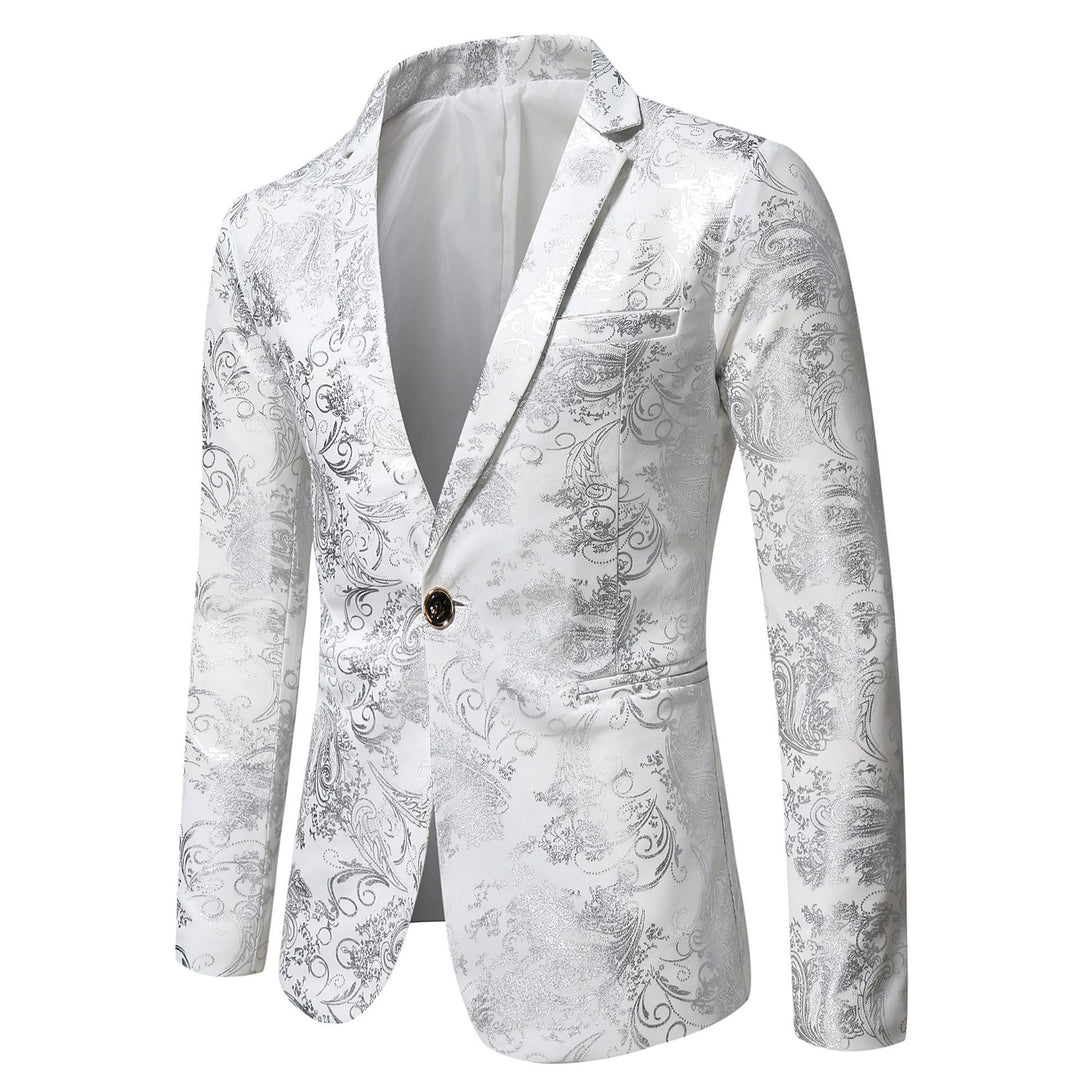 Damen eleganter Blazer mit floralem 3D-Design EB