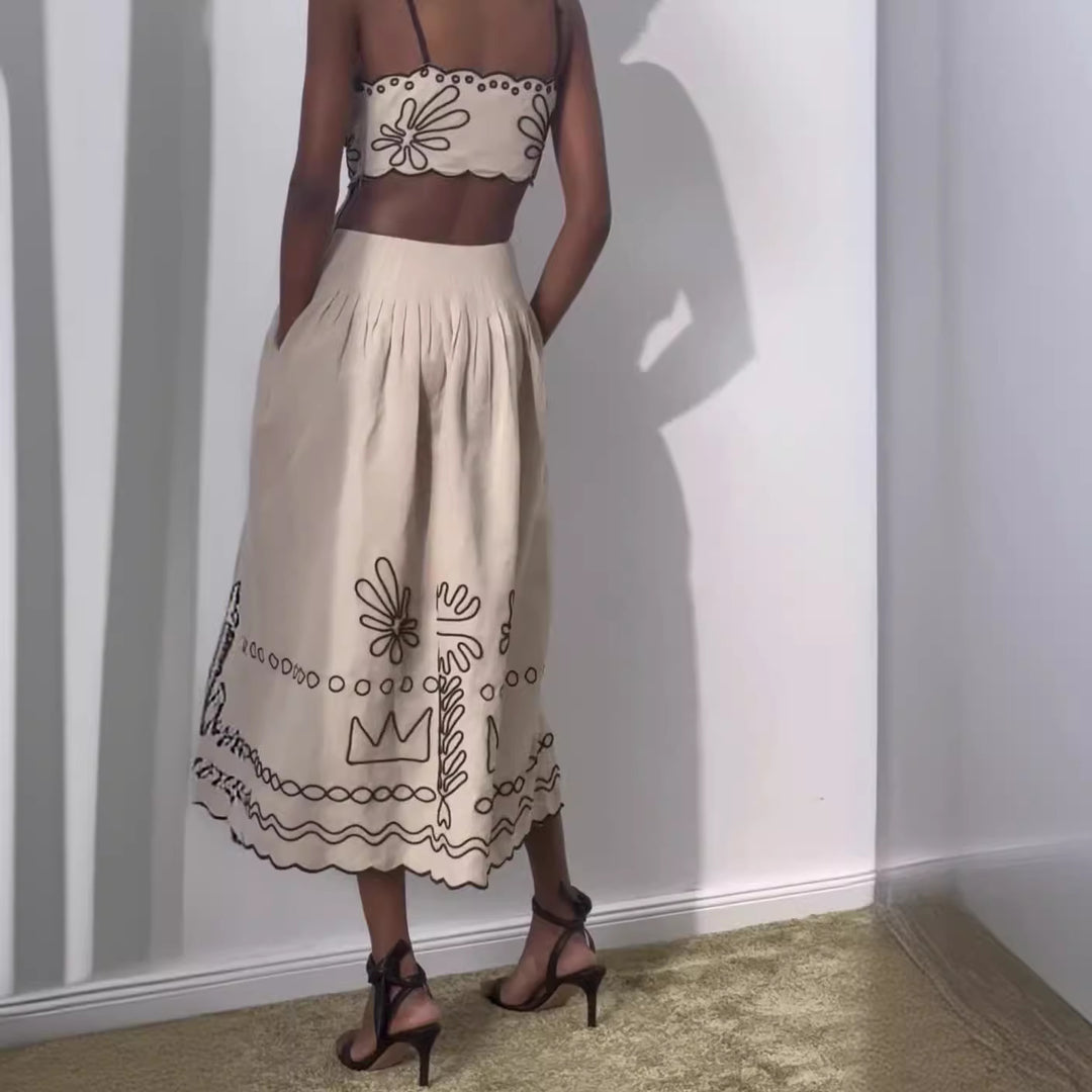 Damen Kleid mit raffiniertem Blumenmotiv und lockerer Passform EB