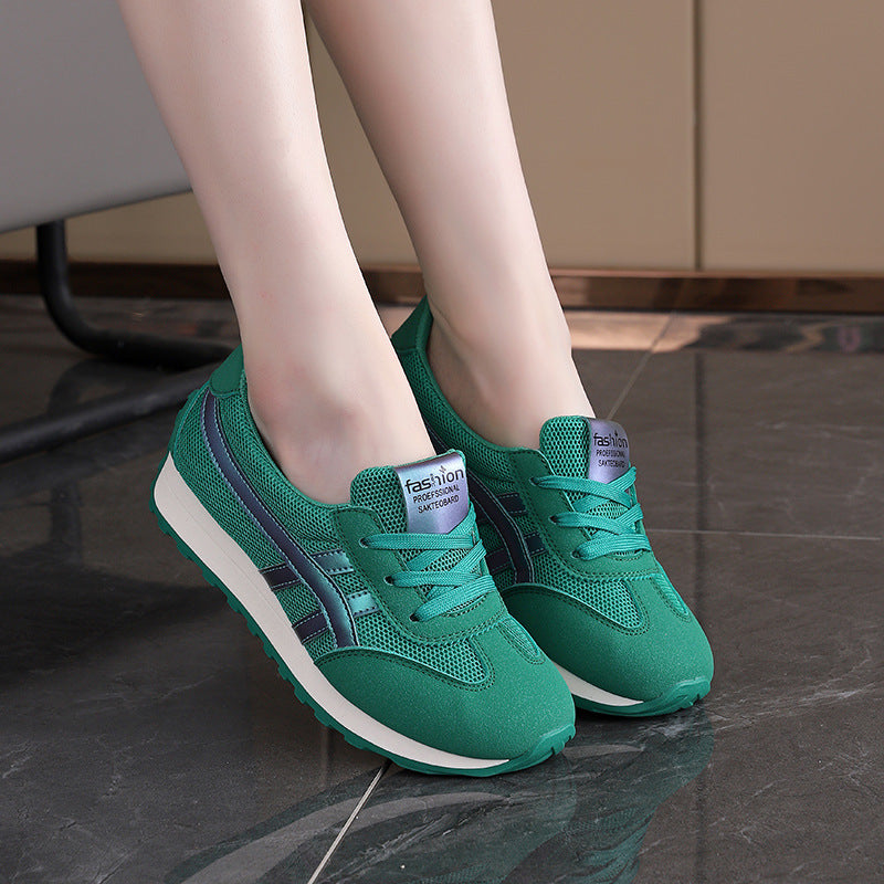 Damen Leichte Atmungsaktive Sneakers mit flexibler Sohle und Dämpfung EB