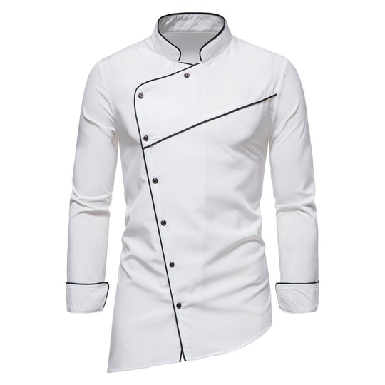 Herren Küchenjacke mit modernem Schnitt und elegantem Kragen EB