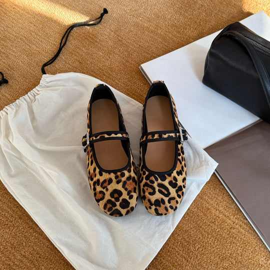 Damen Ballerinas mit verstellbarem Riemchen und gepolsterter Innensohle EB