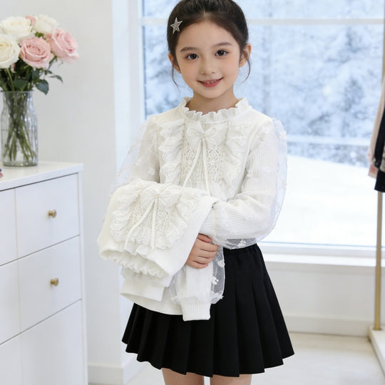 Mädchen Festliche Bluse EB