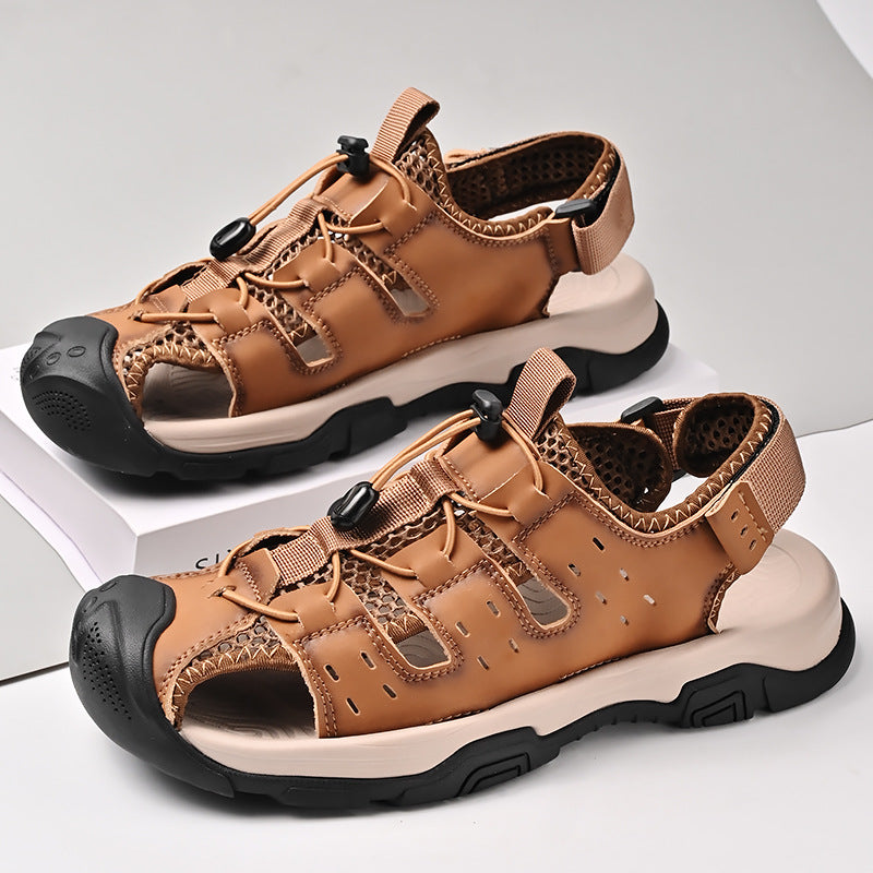 Herren Atmungsaktive Outdoor-Sandalen mit rutschfester Sohle EB