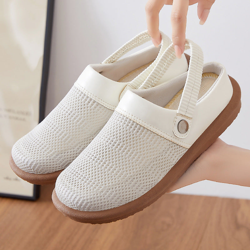 Damen Bequeme Clogs mit rutschfester Sohle und atmungsaktivem Obermaterial EB