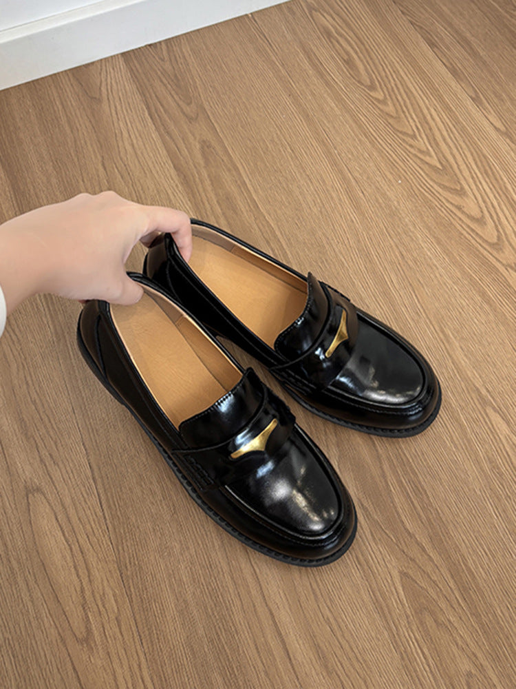 Damen elegante Mokassins mit modischem Schnallenverschluss EB