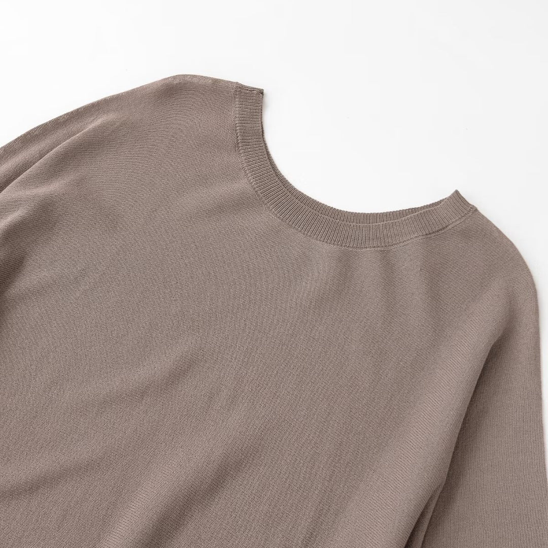 Damen luftiges Kleid mit weitem Schnitt und eleganten Puffärmeln EB