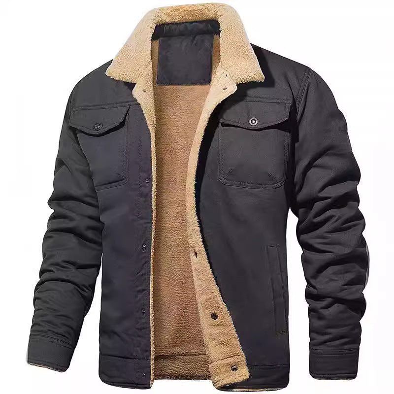 Herren gefütterte Arbeitsjacke mit hochflorigem Futter EB