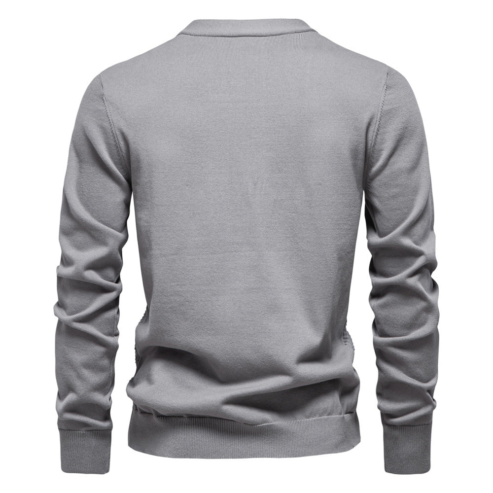 Herren Strickjacke mit strukturiertem Muster EB