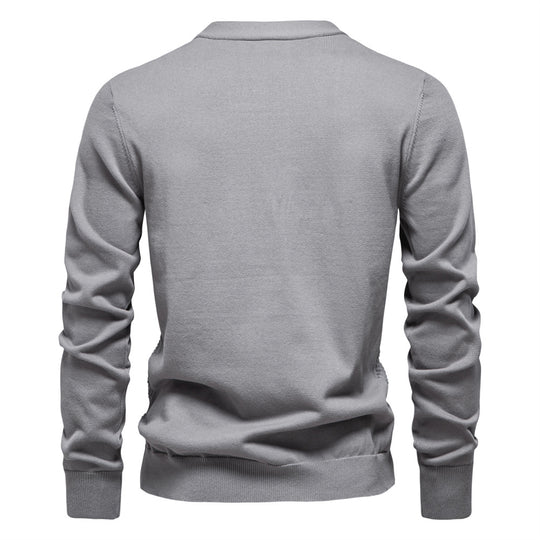 Herren Strickjacke mit strukturiertem Muster EB