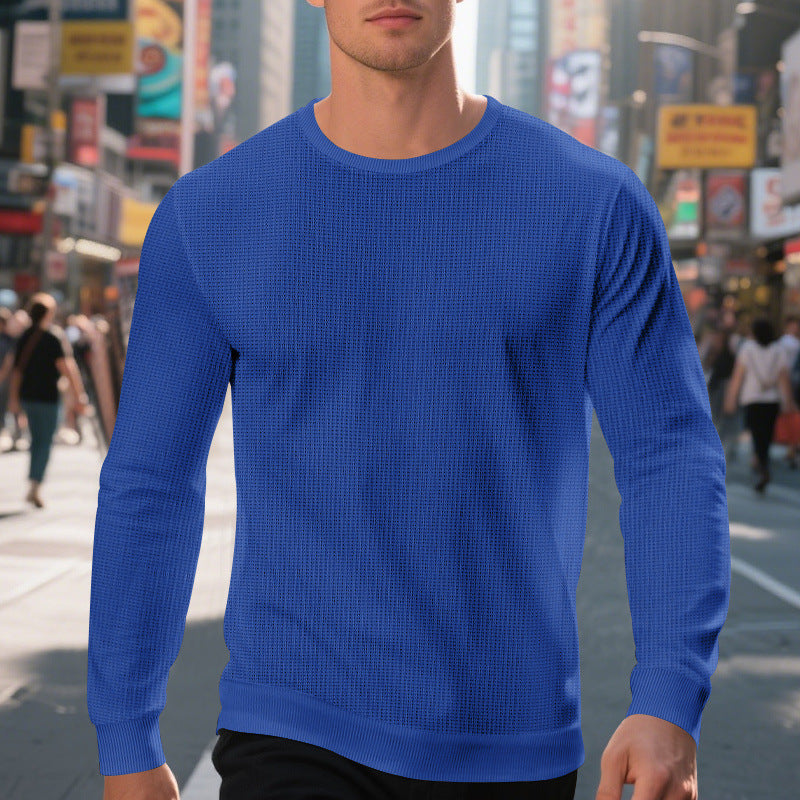 Herren hochwertiger Langarmpullover EB