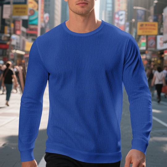 Herren hochwertiger Langarmpullover EB