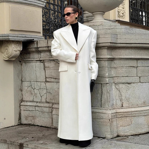 Damen oversized Wollmantel EB