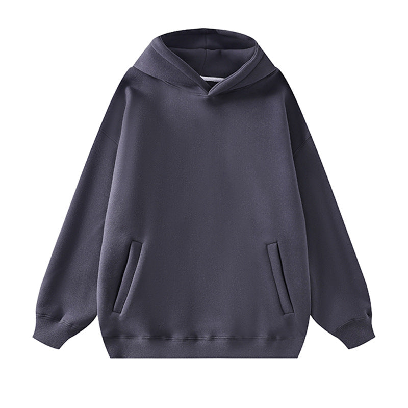Damen lässiger Kapuzenpullover aus weichem Fleece mit praktischem Schnitt EB