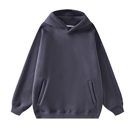 Damen lässiger Kapuzenpullover aus weichem Fleece mit praktischem Schnitt EB