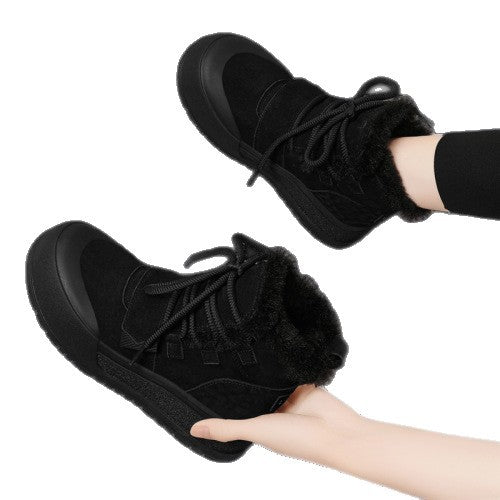 Damen Winterliche Sneaker Boots mit kuscheligem Innenfutter und rutschfester Sohle EB