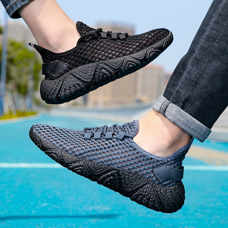 Damen Sportliche Freizeitschuhe mit atmungsaktiver Mesh-Oberfläche und rutschfester Sohle EB