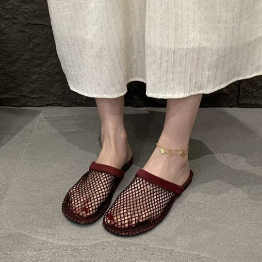 Damen elegante Netz-Mules EB
