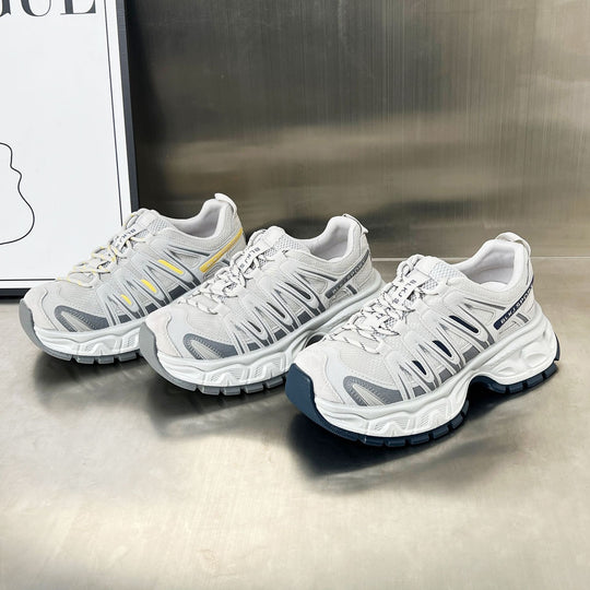 Damen Sportliche Lauf-Sneaker mit atmungsaktiver Mesh-Oberfläche und robustem Sohlenprofil EB
