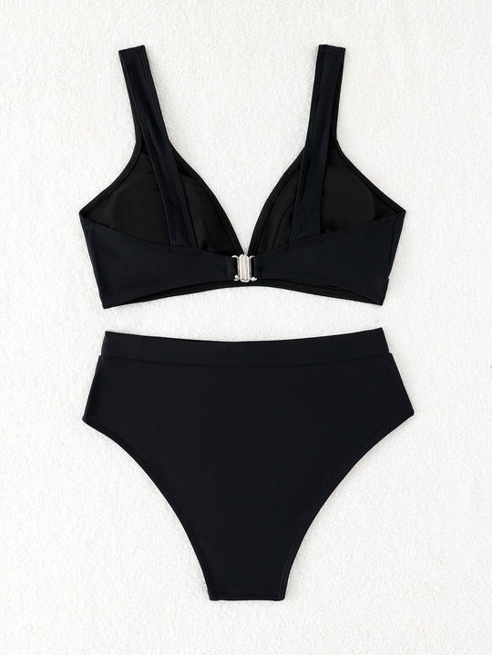 Damen Hochgeschnittenes Bikini-Set mit vorgeformtem Oberteil EB