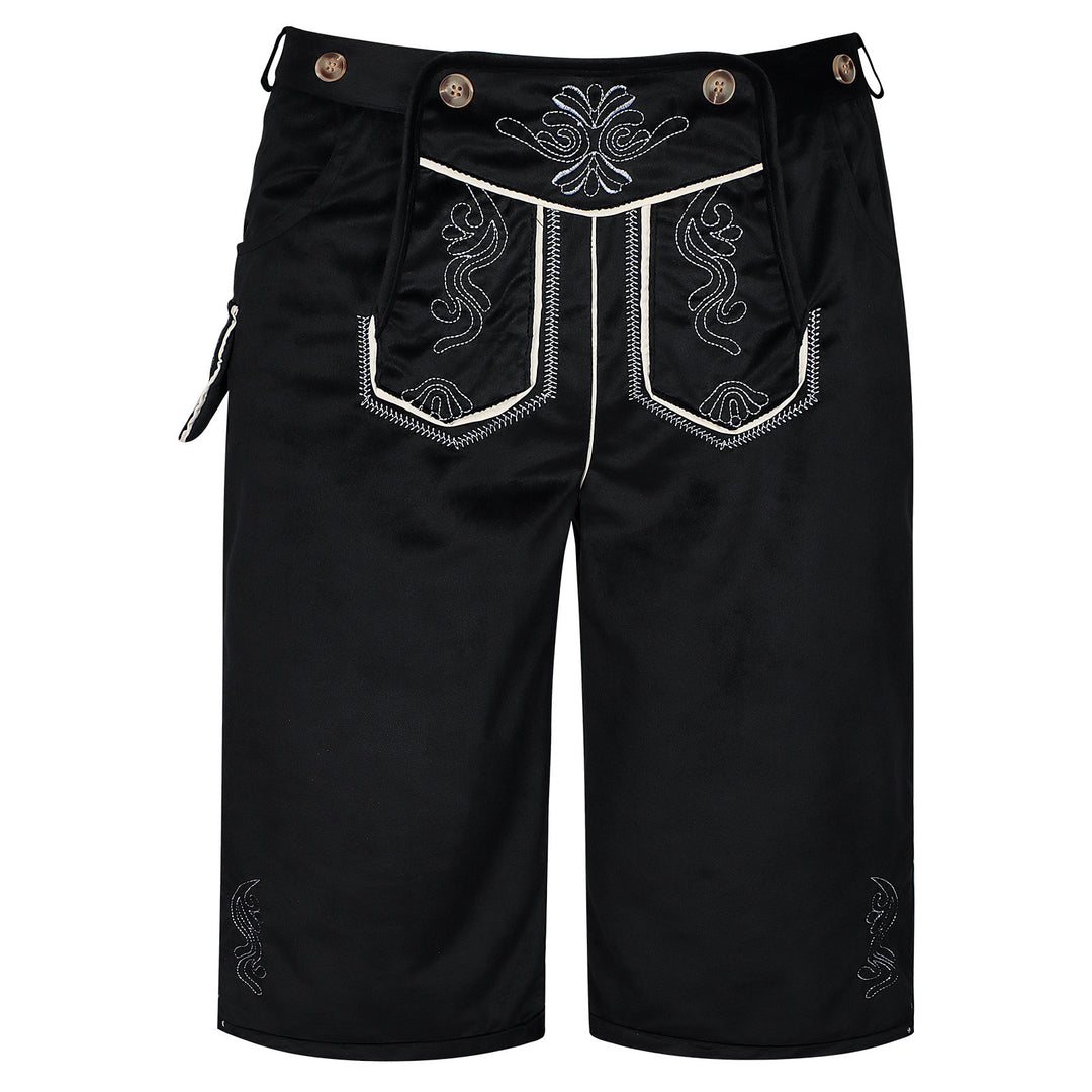 Herren nan kurze Trachtenhose mit besticktem Hosenlatz und Komfortbund EB