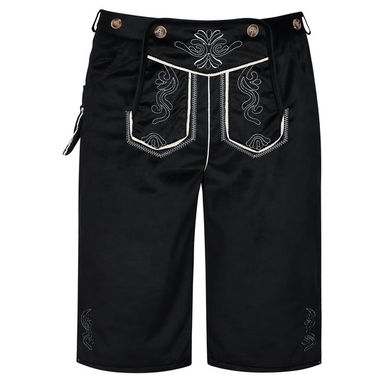 Herren nan kurze Trachtenhose mit besticktem Hosenlatz und Komfortbund EB