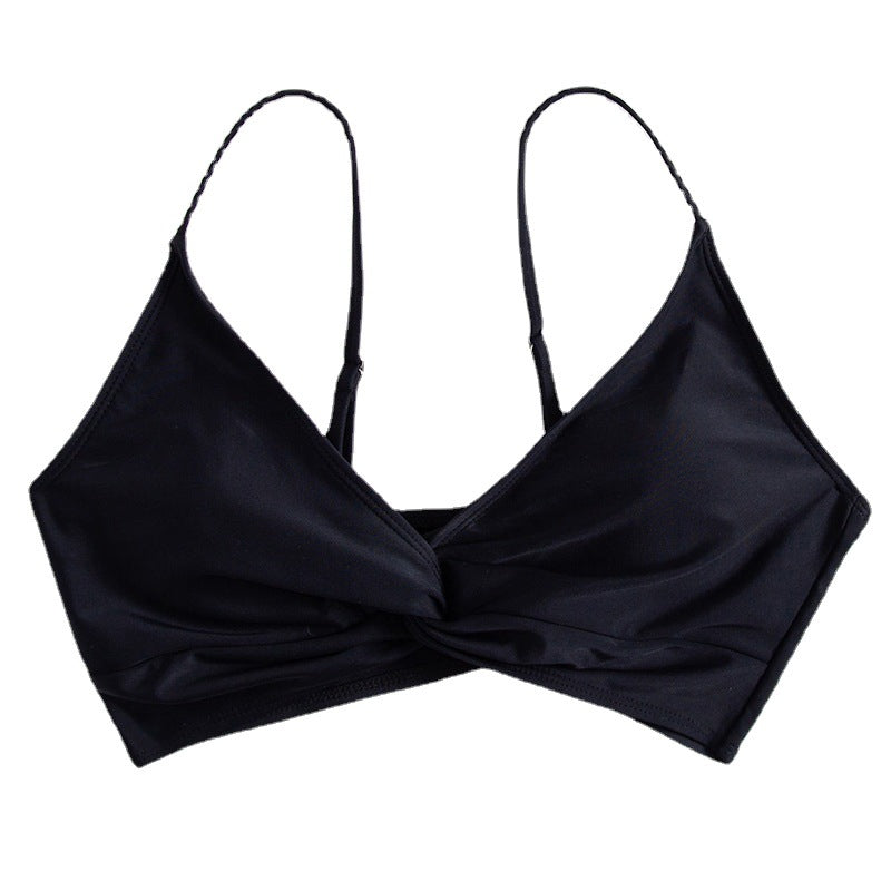 Damen sommerlicher Bralette-Bikinioberteil mit eleganter Twist-Detail EB