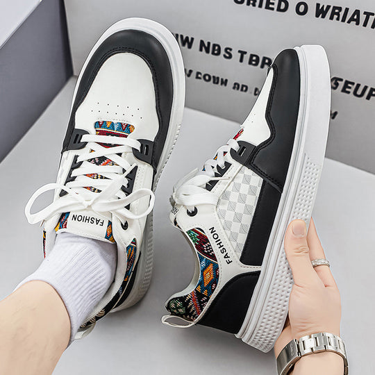 Damen modische Sneaker mit buntem Muster EB