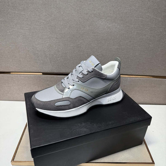 Damen Sportliche Freizeit Sneakers mit atmungsaktiver Mesh-Oberfläche und dämpfender Sohle EB
