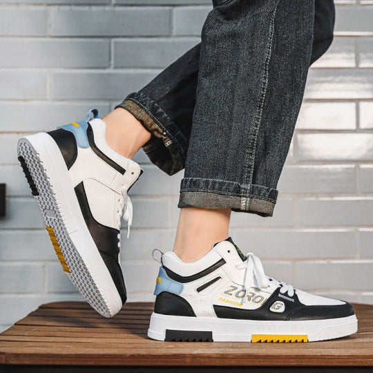 Damen modische High-Top Sneakers mit atmungsaktiven Einsätzen und robuster Sohle EB