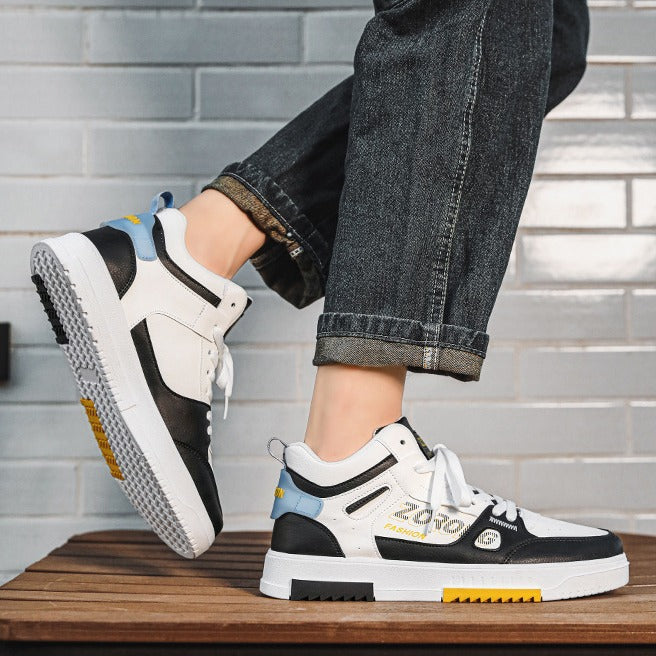 Damen Sportliche High-Top Sneakers mit modischem Schriftzug und rutschfester Sohle EB