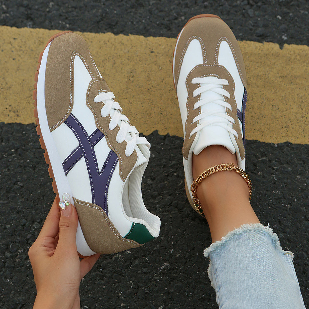 Damen Freizeitsneaker mit dynamischem Design und dämpfender Laufsohle EB