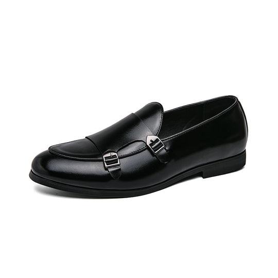 Damen Elegante Mokassins mit doppeltem Schnallenverschluss EB