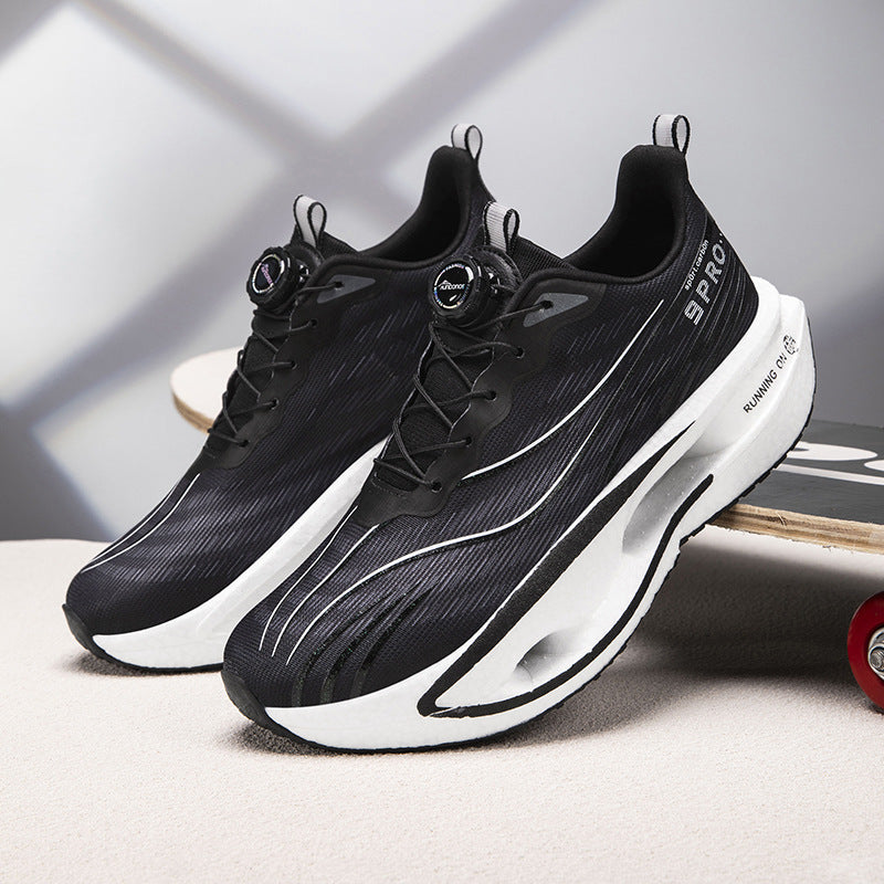 Unisex Performance-Laufsneaker mit Drehverschluss, geformter Hohlkammer-Zwischensohle und atmungsaktivem Strickobermaterial EB