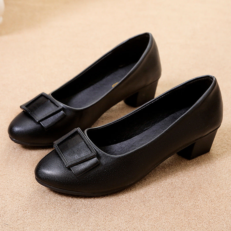 Damen elegante Pumps mit dekorativem Schleifenakzent und komfortabler Sohle EB