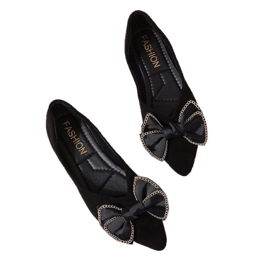 Damen Ballerinas mit elegantem Schleifen-Design EB