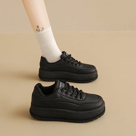 Damen Stilvolle und komfortable Sneakers mit dicker Laufsohle EB