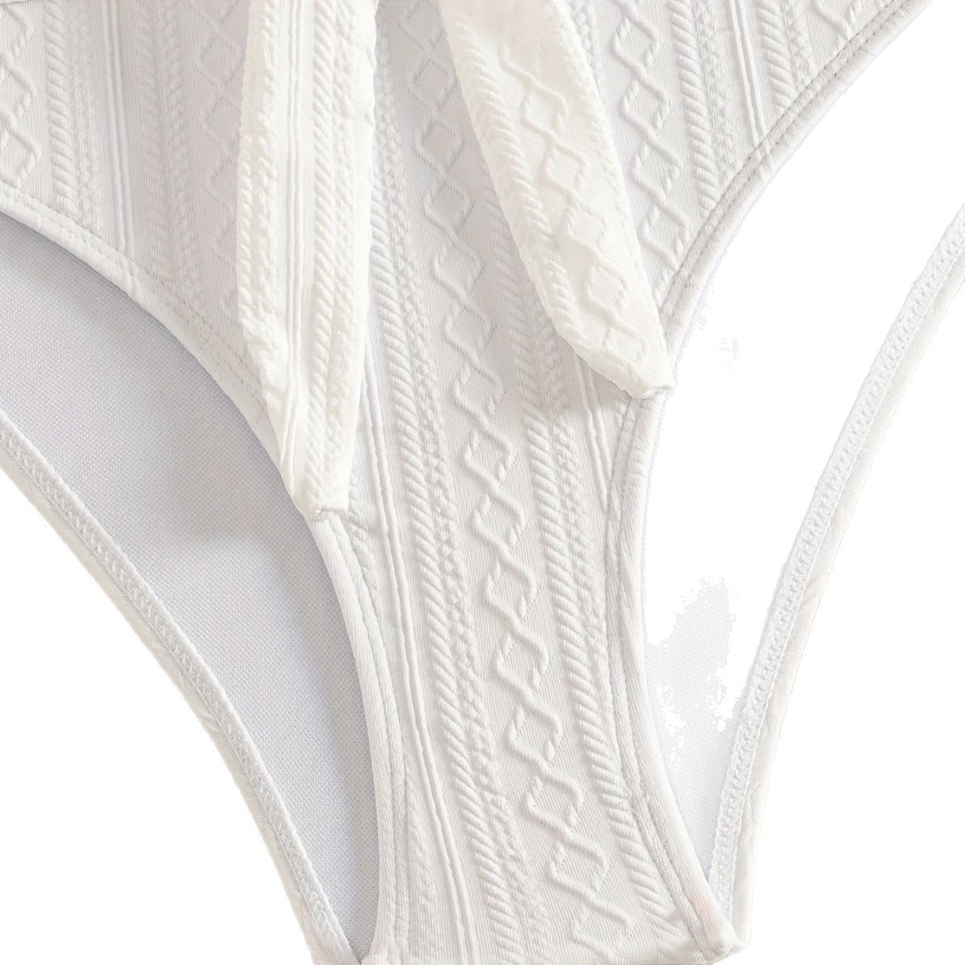 Damen Zweiteiler Bikinis mit Hochgeschnittenem Bund EB