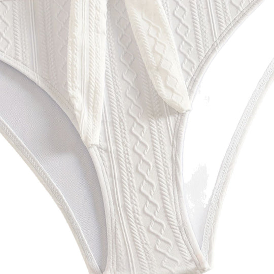 Damen Zweiteiler Bikinis mit Hochgeschnittenem Bund EB