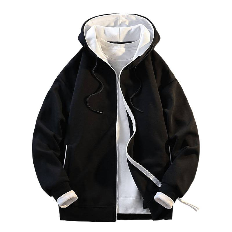 Herren modische Kapuzenjacke mit kontrastierenden Details EB